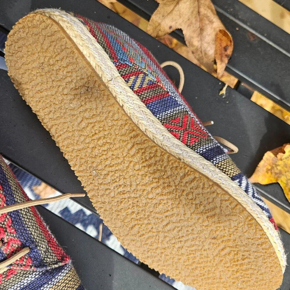 Patara Mai Nomad Aztec woven cork men’s shoe, size 8, multi colored. - Picture 4 of 6